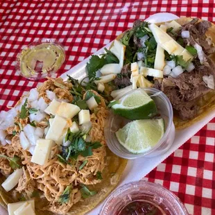 Chicken and Tongue tacos....excellent