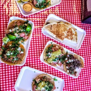 Taco crawl with friends.