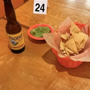 Chips and guacamole