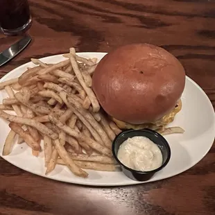 Bickerdyke Burger. SO GOOD! Those fries and aioli are the one-two punch that&apos;s the knockout blow.