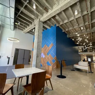the interior of a coffee shop