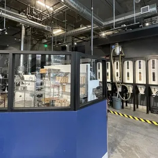 That's the owner roasting coffee.