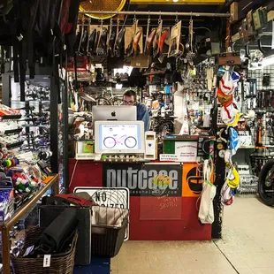 A look at the sales counter and all the goodies around it..