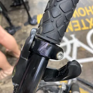 They Scratched it up So they took a sharpie to it!