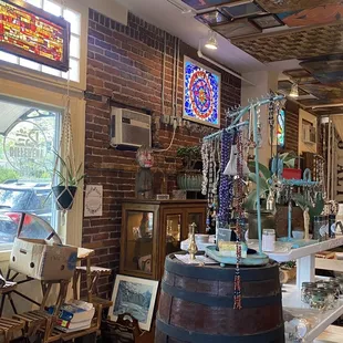 the inside of a store