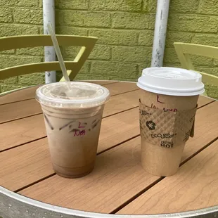 Hot lavender and coconut latte Iced Nutella Latte