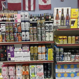 a wide selection of beer