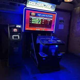 Golden Tee in the back!