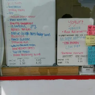 Ice cream flavors