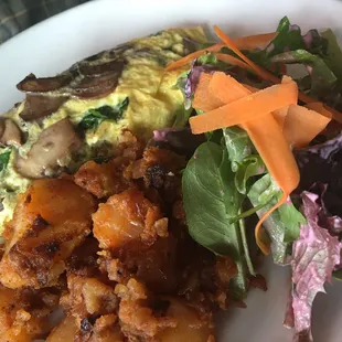 Mushroom and Goat Cheese Omelette