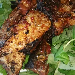 Spicy Grilled Salmon Head