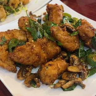 Fried frog legs