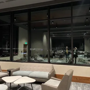 View to the city, from the bar/lounge