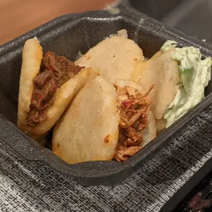 a tray of food on a table