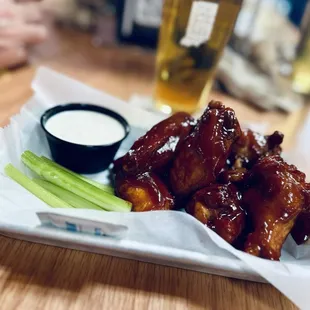 Hickory BBQ wings