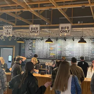 Area to order beer