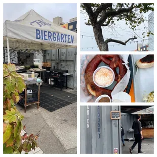 a variety of food items