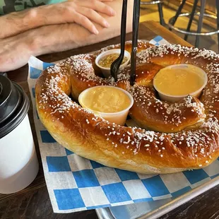 LARGE pretzel! Please share