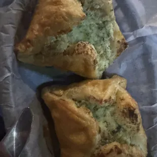 Spinach puffs