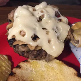 Mushroom &amp; Swiss Hamburger