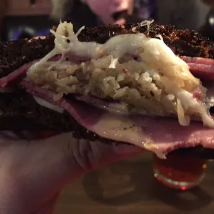 A crispy, not soggy, Reuben coming at you. It's the special on Tuesday nights. That's why we can and we didn't leave disappointed.