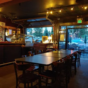 Inside seating with also a nice outside patio