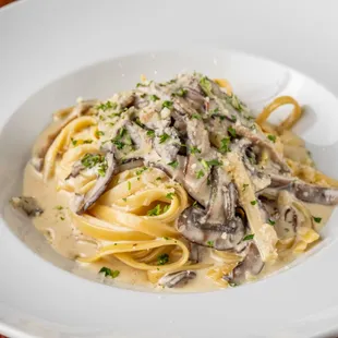 Fettuccine with Mushrooms