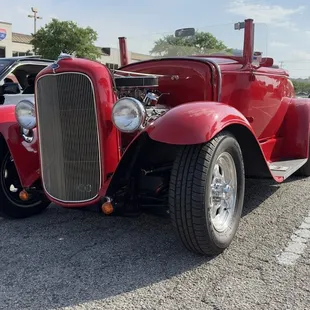 Friday night car show.