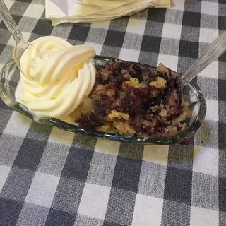 Homemade Cobbler with Ice Cream