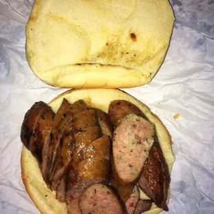 Sausage Sandwich (amazaballs; had the sauce on the side)