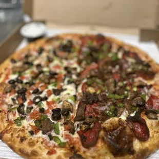 Half veggie half meat