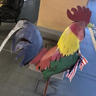 Big cock a doodle doo outside