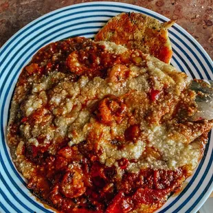 Shrimp and grits ( looks and smells amazing but did not have enough salt)