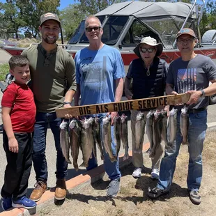 Camanche Lake- 4 generations! Lots of pink meat trout