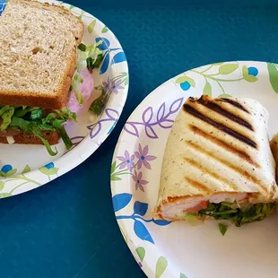 The Super and Tuscan Turkey Wrap.