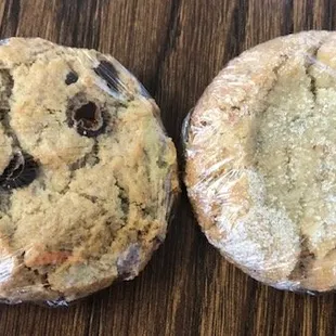 Chocolate Chip and a Lavender Cookie