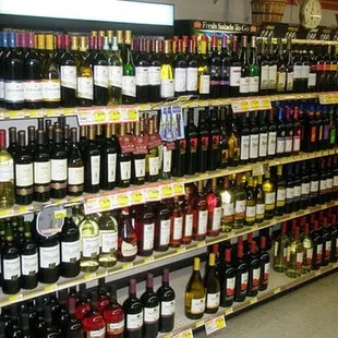 a wide selection of wine