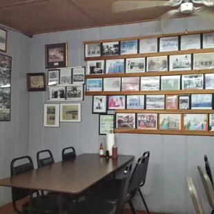 In side and the wall that tells the story of the place