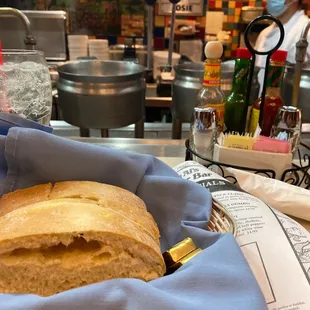 First timer, got some complimentary bread.