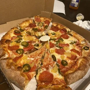 a pizza in a box