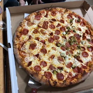 Pepperoni and Jalapeños Pizza