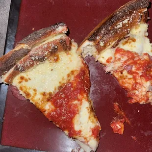Burnt pizza
