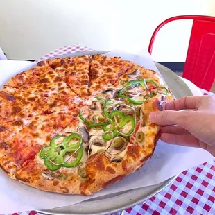 pizza, food
