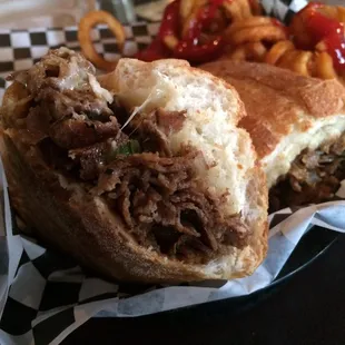 Philadelphia roast beef and cheese, a great choice!!