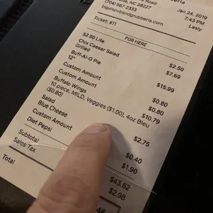 They charge for celery and blue cheese with they wings... that's sneaky