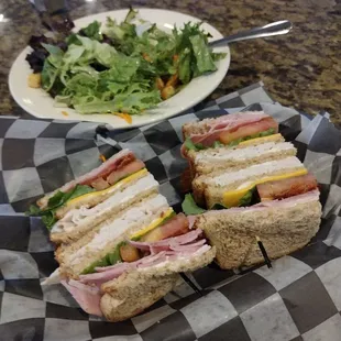 Tri-Al-Dekker and my salad