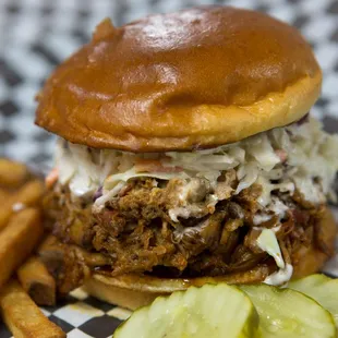 Pulled Pork with creamy coleslaw