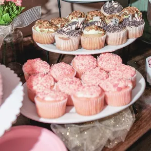 a variety of cupcakes