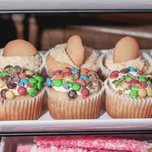 a variety of cupcakes