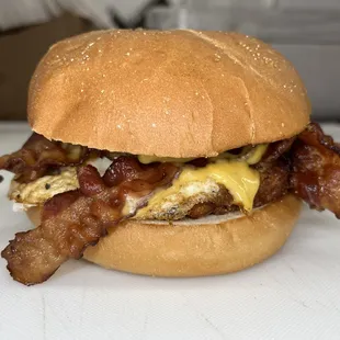 Bodega sandwich, bacon